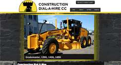 Desktop Screenshot of constructiondialahire.co.za